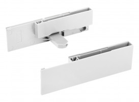 StrongMax 16/18 üvegfront tartó belső fiókhoz 121 mm-es, fehér színben