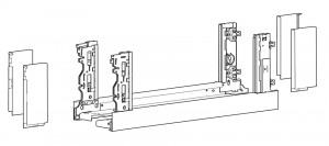 HETTICH 9257145 AvanTech You tartók egyéni anyagokhoz 187/350 fehér B