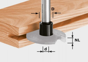 FESTOOL 499805 Marószár kúpos anyával S8 1,5-5 D14