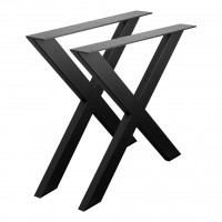 STRONG Asztalláb, X, 710x780, fekete