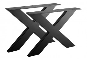 STRONG Asztalláb, X, 420x580, fekete