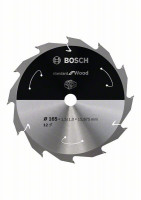 BOSCH 2608837680 Pilový kotouč Standard for Wood pro AKU p. 165×1,5×15,875mm, 12