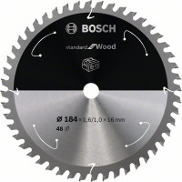 BOSCH 2608837701 Pilový kotouč Standard for Wood pro AKU pily 184×1,6×16mm, 48