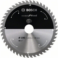 BOSCH 2608837710 Pilový kotouč Standard for Wood pro AKU pily 190×1,6×30mm, 48