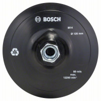 BOSCH 2609256272 Gumi csiszolólemez sarokcsiszolókhoz, tépőzáras, 125 mm