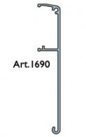 TERNO takaró profil eloxált ezüst  1690/AS 6m