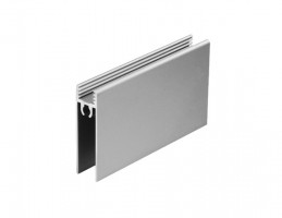 SEVROLL 00163 alsó takaró profil 3m 10mm ezüst