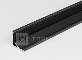 TM-profil LED Cabi12 E alu fekete 3000mm