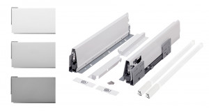 K-StrongBox H204/550mm egy szögletes magasító korláttal fehér