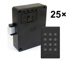 LEHMANN Elektromos zár billentyűzettel M410 TA3 fekete - ipari csomagolás