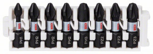 BOSCH 2608522323 8dílná sada bitů Impact Control, 1×PH1;3×PH2;1×PH3;2×PZ2;1×PZ3