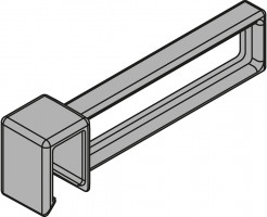 BLUM ZC7U10F0 Ambia-line hoss. osztás a kereszt reling LBX pure szén fekete CS-M