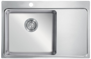 StrongSinks S3 Mosogató Nida 787, 787x 520 mm rozsdamentes acél, jobbos csepegt.