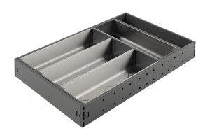 StrongMax evőeszköztartó teljes készlet SZ- 276 mm, 450 mm mélység szürke+4 tála