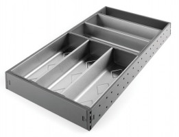 StrongMax evőeszköztartó teljes készlet SZ-276 mm, 550 mm mélység szürke+5 tálak