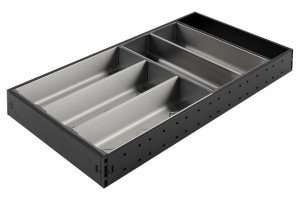 StrongMax evőeszköztartó teljes készlet  SZ-276 mm, 550 mm mélység fekete+5 tála