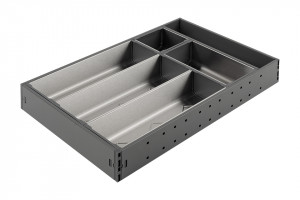 StrongMax evőeszköztartó teljes készlet  SZ-276 mm, 450 mm mélység szürke+tálak3