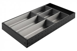 StrongMax evőeszköztartó teljes készlet SZ- 276 mm, 550 mm mélység fekete+tálak