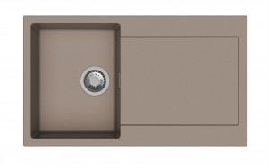 StrongSinks S3 Gránit mosogató ZALA 860,860 x 500mm,csepegtetővel, barna