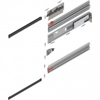 BLUM 801P600E.R2 Revego Uno vezetősín zsebhez, 600 mm, jobb