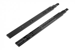StrongBall S3 Teljes kihúzású golyós sín csillapítással push 550mm 30kg, fekete