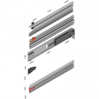 BLUM Revego Duo 802P525D.R2 vezetősín zsebhez, 525 mm, jobb