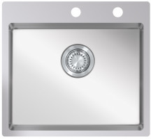 StrongSinks S3 Mosogató Duna 500, 500 x 505 mm rozsdamentes acél excenteres