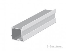 SEVROLL 05326 Pax fogantyú profil 3m mat fekete