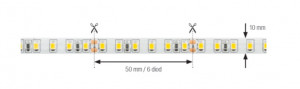 StrongLumio LED szalag, CRI90, 24V, 14,4W/m, 120LED/m, meleg fehér