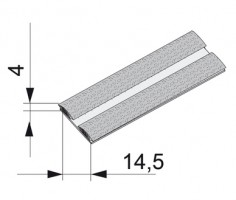 SEVROLL 20288-SV támfalas kefe becsúsztatható 14x4mm fehér