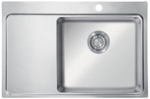 StrongSinks S3 Mosogató Nida 784, 784 x 510 mm rozsdamentes acél, balos csepegt.