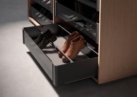 KES Conero cipőtartó állvány betét 762mm, fekete