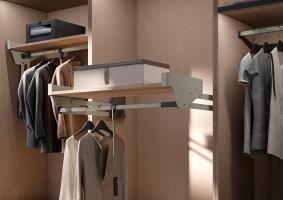 KES Conero ruhalift polccal, LW 635-828mm, 18kg, Champagne gold