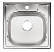 StrongSinks S1 Öko Mosogató szatén rozsdam. acél/csiszolt 488x488,felső szer.