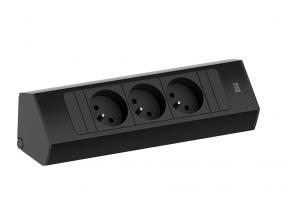 BACHMANN 932.101 Casia 2, 3x230V,  fekete RAL9005