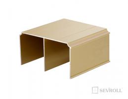 SEVROLL 06809 Gemini felső vezetés 6m arany/sárgaréz