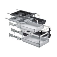 HETTICH 46746 konténer szett 392/730 mm fekete SiSy