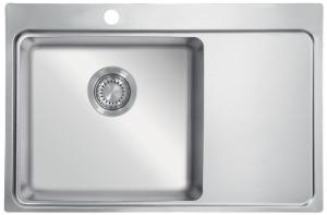 StrongSinks S3 Mosogató Nida 787, 787x 520 mm rozsdamentes acél, jobbos csepegt.