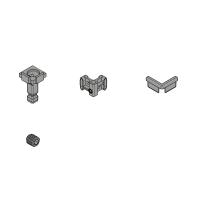 HETTICH 9360736 FurnSpin Cadro hybrid vertikální bez profilů sada bílá