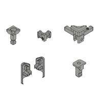HETTICH 9360729 FurnSpin Cadro bez profilů sada černá