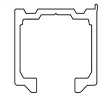 StrongLine Turnio felső vezetés eloxált, 1,5 m