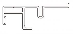 StrongLine Turnio alsó vezetés eloxált, 1,5 m