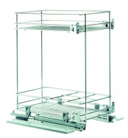 VIBO alsó dupla kosár 450mm csillapítással jobbos/balos