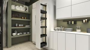 K-KES Dispensa, potravinová skříň, K-Line, antracit, 400/1800-2200