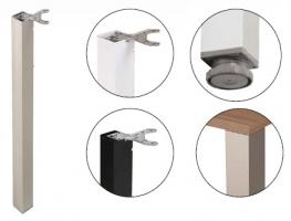 StrongLegs asztalláb TA001 710R/80x80mm matt fekete