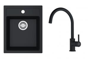 FRANKE Szett T121F SID 610-40 fekete + FC 6018.901