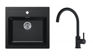 FRANKE Szett T122F SID 610 fekete + FC 6018.901