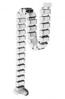 STRONG Vertikális kábelvezetés flexi 1260 mm ezüst