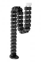 STRONG Vertikális kábelvezetés flexi 1260 mm fekete