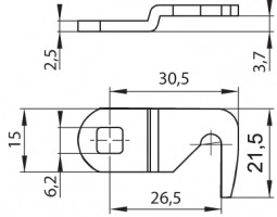 LEHMANN retesz (riegel) 2-027 (448270027)